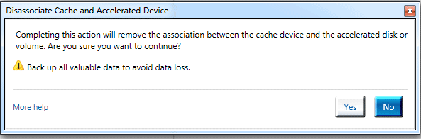 Disaccociate Dialog Box