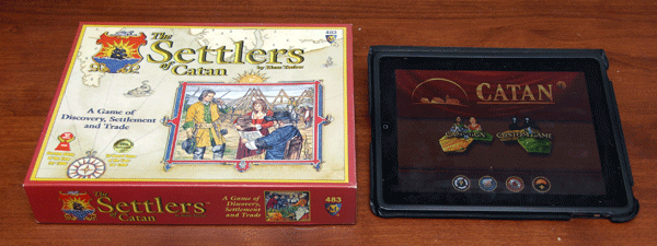 Catan Board Game and Catan HD on iPad