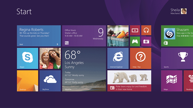 Windows 8.1 Start Screen