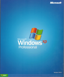 Cover from my copy of Windows XP dated version 2002.